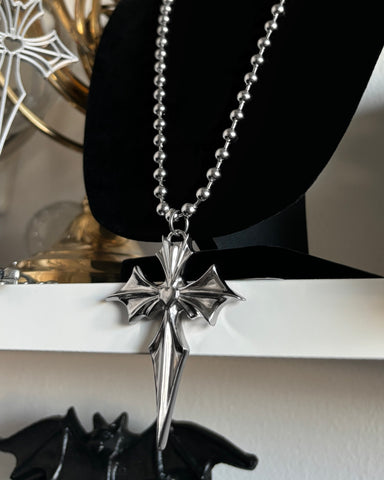 beaded bat cross
